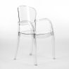 Conjunto 8 cadeiras transparentes design mesa de jantar 220x80cm Jaipur XXL Kosten