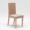 Houten gestoffeerde stoel in henriksdal stijl met lange hoes voor restaurant comfort luxury Kosten