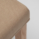 Houten gestoffeerde stoel in henriksdal stijl met lange hoes voor restaurant comfort luxury 