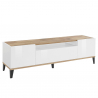 TV-meubel met 2 ladevakken 160x40 cm wit glanzend Jacob Wood Verkoop