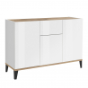 Dressoir 120x40cm modern design 3 deuren lade woonkamer Rachel Wood Aanbod