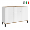 Dressoir 120x40cm modern design 3 deuren lade woonkamer Rachel Wood Verkoop