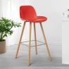 Moderne hoge Scandinavische design kruk voor bar en keuken Burj 75 Voorraad