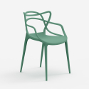 Moderne design stoel met armleuningen, stapelbaar voor keuken bar restaurant Node