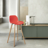 Moderne hoge kruk voor bars en keukens, Scandinavisch design Burj 65 Voorraad