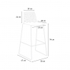 Grand Soleil design barkruk 74 cm Spider Slitta 