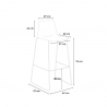 Grand Soleil design barkruk 74 cm Imola Slitta 