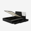 Modern design tweepersoonsbed met opbergruimte 160x200 cm Steyr King Kortingen