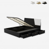 Modern design tweepersoonsbed met opbergruimte 160x200 cm Steyr King Verkoop
