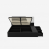 Modern design tweepersoonsbed met opbergruimte 160x200 cm Steyr King Voorraad