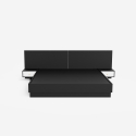 Modern design tweepersoonsbed 160x190 cm met opbergruimte en 2 nachtkastjes Schwaz 
