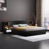 Modern design tweepersoonsbed 160x190 cm met opbergruimte en 2 nachtkastjes Schwaz Kosten