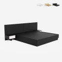 Modern design tweepersoonsbed 160x190 cm met opbergruimte en 2 nachtkastjes Schwaz Aankoop