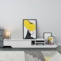 Design uitschuifbaar TV-meubel 3 vakken 2 schuiflades Linurk Verkoop