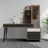 Modern design thuiskantoor bureau 120x55 cm met vitrinekast en laden Noly Verkoop