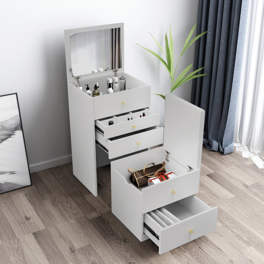 Ruimtebesparende make-up kast met spiegel Deva Aanbieding Ruimtebesparende make-up kast met spiegel Deva Aanbieding