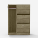 Ruimtebesparende schoenenkast voor 18 paar schoenen 80x24x108 cm Stoian  