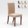 Gewatteerde houten stoel Comfort in Henriksdal-stijl 