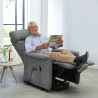 Giorgia+ elektrische relax fauteuil met 2 motoren, verstelbare rugleuning en hefsysteem voor ouderen