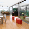 Modern design gewatteerde modulaire bank voor tuin restaurant bar Soft Snake Slide Catalogus