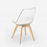 Transparante stoel Caurs met kussen in Scandinavisch design Model