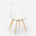 Transparante stoel Caurs met kussen in Scandinavisch design Keuze