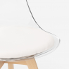 Transparante stoel Caurs met kussen in Scandinavisch design Karakteristieken