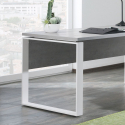 Bureau 170x80cm in grijs en wit Metaldesk Korting