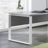 Bureau 170x80cm in grijs en wit Metaldesk Korting