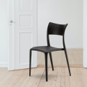 Set van 20 stapelbare polypropyleen stoelen Parisienne Voorraad