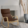 Ergonomische houten schommelstoelfauteuil met Scandinavisch design Aalborg Karakteristieken