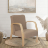 Ergonomische Scandinavische design fauteuil Frederiksberg Voorraad