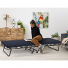 Opklapbed op wielen met matras en lattenbodem 80x180 cm Ares Kortingen