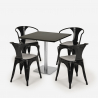 horeca salontafel set bar keuken restaurants 90x90cm 4 stoelen heavy Keuze