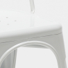 Horeca set met tafel 90x90 cm en 4 stoelen Just White 