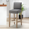 Barkruk Comfort XL met rugleuning in Henriksdal Stijl Keuze