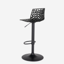 Verstelbare design barstoel met mat zwart onderstel Grand Soleil Spider Matt 