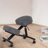 Ergonomische kniestoel van stof en metaal Balancesteel Lux  Catalogus