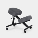Ergonomische kniestoel van stof en metaal Balancesteel Lux  Karakteristieken