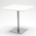 Horeca set met salontafel 90x90 cm en 4 polyrotan stoelen Barrett White Karakteristieken