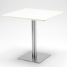 Horeca set met salontafel 90x90 cm en 4 polyrotan stoelen Barrett White Karakteristieken