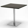 Horeca set met salontafel 90x90 cm en 4 polyrotan stoelen Barrett Black Karakteristieken