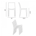 Horeca set met salontafel 90x90 cm en 4 polyrotan stoelen Barrett Black 