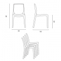 Horeca set met salontafel 90x90 cm en 4 stoelen Jasper Black 