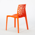 Horeca set met salontafel 90x90 cm en 4 stapelbare design stoelen Dustin 