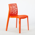 Houten metalen salontafel set Horeca 90x90cm 4 stapelbare design stoelen Dustin 