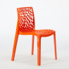 Horeca set met salontafel 90x90 cm en 4 stapelbare design stoelen Dustin 