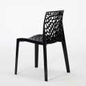 Horeca set met salontafel 90x90 cm en 4 stapelbare design stoelen Dustin White 