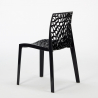 Horeca set met salontafel 90x90 cm en 4 stapelbare design stoelen Dustin White 