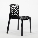 Horeca set met salontafel 90x90 cm en 4 stapelbare design stoelen Dustin White 